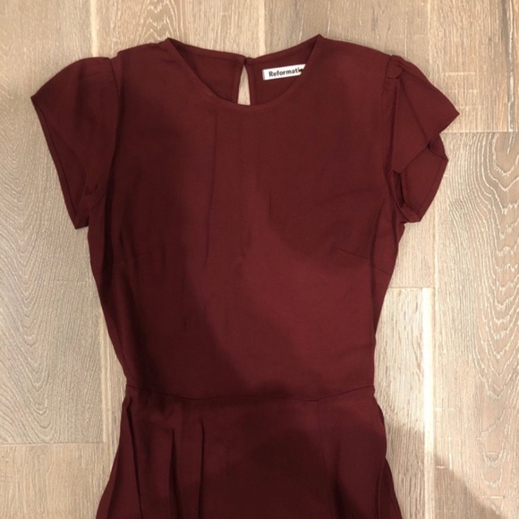 Reformation Gavin Dress plum - Picture 5 of 6